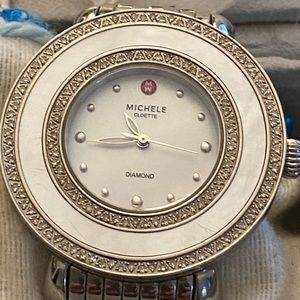 .64 cw diamonds Mother of pearl face